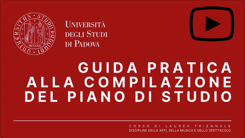 Corso: CORSO DI LAUREA MAGISTRALE IN SCIENZE DELLO SPETTACOLO E